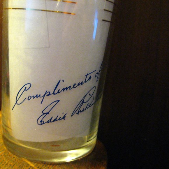 ✈️ Eastern Air Lines Vintage 1950's DC 8-B Cocktail Glass - Picture 5 of 10